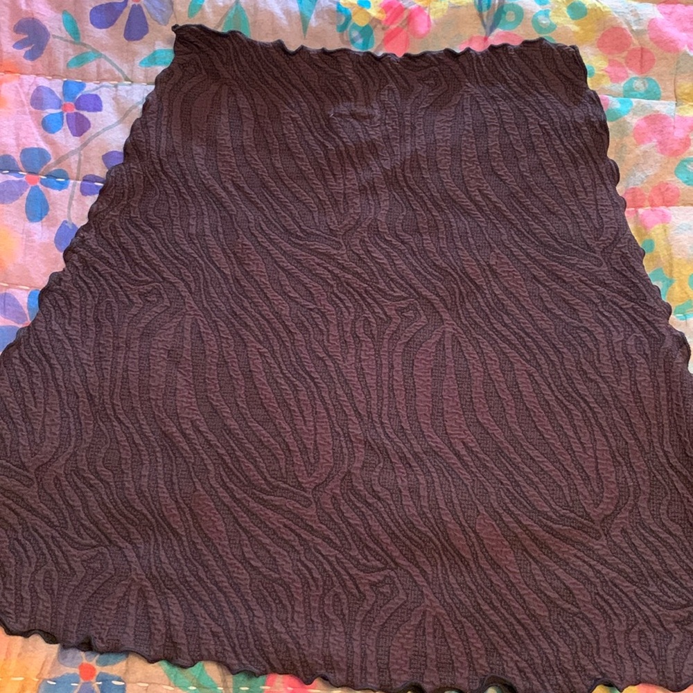 Super cute brown animal print Haystacks mini skirt